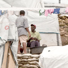 Haiti tent life