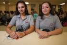 BMTM&#039;s Grade 9 students Dorina Vadasz and Mireya Salas.