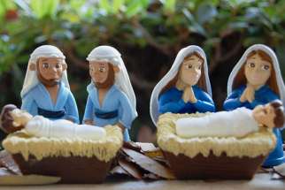 The gay Joseph and lesbian Mary Nativity scenes available as ornaments and cards by Zazzle.com sparked protests by a British Christian interest group.