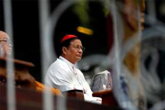Cardinal Charles Maung Bo of Yangon, Myanmar, attends an interfaith prayer service in Yangon Oct. 10, 2017. Cardinal Bo, head of the Federation of Asian Bishops&#039; Conferences, attacked the Chinese Communist Party for covering up the 2020 COVID-19 pandemic and made it clear he was not criticizing the Chinese people.