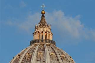 The dome of St. Peter&#039;s Basilica is pictured at the Vatican July 12, 2019.
