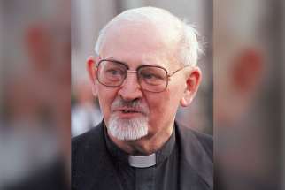 Father Peter-Hans Kolvenbach, former superior general of the Society of Jesus, is seen in this 2004 file photo. He died in Beirut Nov. 26, four days before his 88th birthday.