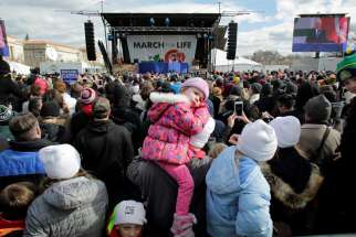 Pope Francis offered his greetings and prayers to the participants at the March for Life in Washington D.C. Jan. 27.