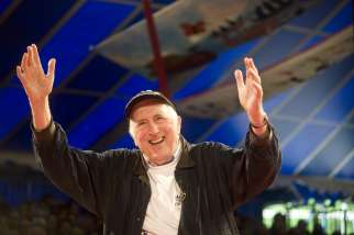 Jean Vanier, founder of the L&#039;Arche communities, is pictured in a May 2, 2014, photo.