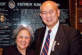 On the day before Valentine’s Day Dolores and George Poblete, who will mark 60 years of marriage this year, celebrated their sacramental union with more than 200 other married couples at Toronto’s St. Andrew Kim parish.