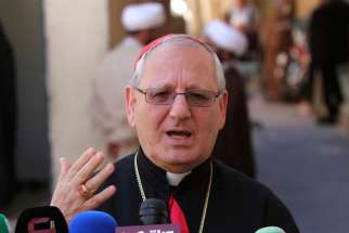 Chaldean Catholic Patriarch Louis Sako speaks to the media Aug. 9, 2014. The patriarch said Aug. 27 that it&#039;s about time Muslims and non-Muslims unite to end the spread of the Islamic State.