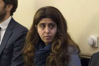 Italian laywoman Francesca Chaouqui seen in a courtroom Nov. 24, the first day of the &#039;VatiLeaks&#039; case at the Vatican.