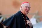 Pope Francis named Cardinal Kevin J. Farrell, prefect of the Dicastery for Laity, the Family and Life to a lead a commission that determines which economic activities of the Vatican remain confidential. Cardinal Farrell is pictured in a 2018 file photo.