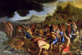 The Crossing of the Red Sea by Nicolas Poussin (1594-1665)
