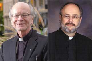 Bishop Robert Kasun and Fr. David Reilander