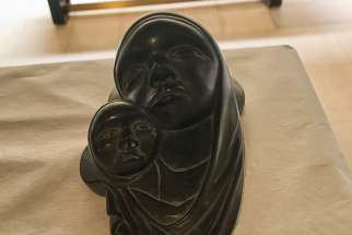 &#039;Madonna with child Jesus&#039; by Inuit sculptor Tivi Ilisituk (1933-2012) is in the Vatican Museums. This work was gifted to Pope Benedict XVI in 2006.