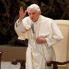 Pope Benedict XVI delivers a blessing during his general audience in Paul VI hall at the Vatican Dec. 5.
