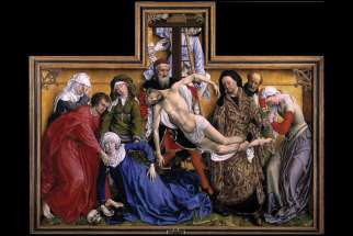 The Descent from the Cross by the Flemish artist Rogier van der Weyden created c. 1435.
