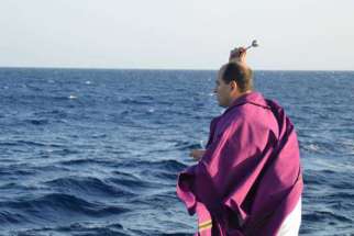 Fr. Alberto Gaston, a on a Spanish combatting human trafficking, has helped rescued thousands on the Mediterranean Sea.
