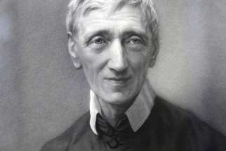 Blessed John Henry Newman is seen in a portrait provided by the Catholic Church in England and Wales.