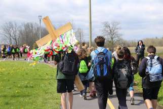 HCDSB students participate in the school board&#039;s annual Walk with Jesus walk. The “Sanctity of Life” policy excluded 70 charities from a list of about 100 the school community regularly supports, including Sick Kids Hospital, the Canadian Cancer Society, Me to We and the Terry Fox Run.