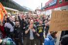 People demonstrate April 3 against the Austrian government&#039;s planned reintroduction of border controls at the Brenner Pass in Austria. Austrian church leaders have criticized their government for rebuilding border controls in a bid to keep out refugees arriving from Greece and Italy.