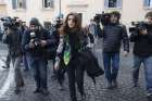 Italian laywoman Francesca Chaouqui, arriving for the third hearing of the&quot;VatiLeaks&quot; case at the Vatican Dec. 7, 2015. On July 4, Vatican lead prosecutor asked the court give Chaouqui a three years and nine months jail-term.