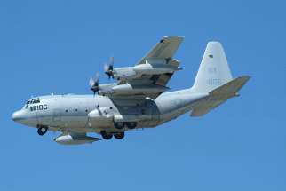15 U.S. Marines and one U.S. Navy corpsman died July 10 when their refuelling and cargo plane, a KC-130, similar to the one pictured, crashed.