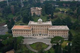 The Palace of the Governorate, seat of the administrative offices of Vatican City State, is pictured at the Vatican in this file photo. 