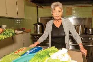 Jackie Rodriguez has been cooking for the homeless at St. Brigid’s Out of the Cold for about 20 years and hopes to continue this year despite it not being able to open its doors due to the pandemic.