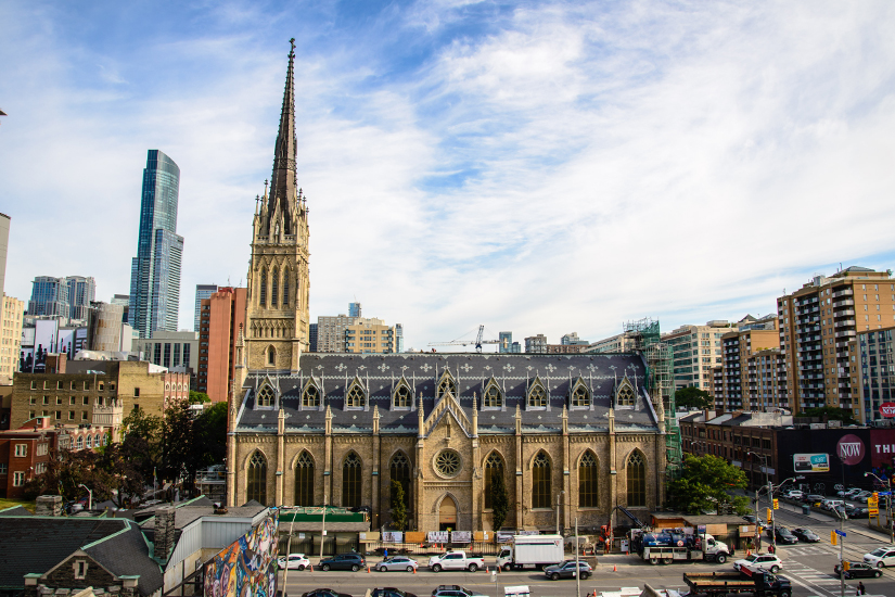 The south side of St. Michael’s Cathedral (Photo by Michael Swan)