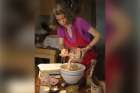 Anne-Marie Bonneau shows her cooking class how to make zero-waste sourdough bread.