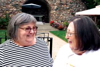 Sisters Phyllis Pawluk and Cecile Kimak say devotion to Mary at the St. Albert Pilgrimage has helped through life’s tribulations.