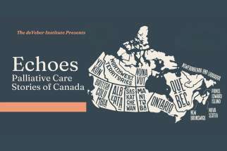 Official Echoes: Palliative Care Stories of Canada graphic as seen on the project&#039;s website.