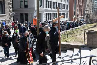 The Good Friday procession through downtown Montreal survived COVID but is at risk unless Premier Francois Legault’s threat to ban public prayer meets public pushback, says Communion and Liberation’s John Zucchi.