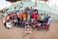 Participants and volunteers pose for a photo at the Holy Childhood Association baseball encounter in Cuba in late May. The camp was hosted by a team of professional baseball coaches and Catholic leaders from the Pontifical Mission Societies in the United States, which oversees the association.