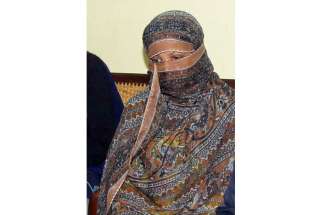 Asia Bibi, seen in this Nov. 20, 2010, file photo, was sentenced to death in 2010 for insulting the Prophet Muhammad, a charge she denies. Her father, Soran Masih, has been denied visitation rights by jail authorities.