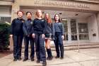 These Grade 11 students — from left, Zoe Zias, Grace Cao, Linden Thomas, Sophia Dantas and Catarina Rosa — say world leaders have shirked their responsibilities at the UN climate negotiations in Madrid.