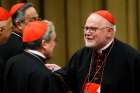 Cardinal Reinhard Marx of Munich-Freising, president of the German bishops&#039; conference, arrives for a session of the Synod of Bishops on the family at the Vatican Oct. 23, 2015.