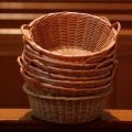 Empty collection baskets are seen in a June 18 photo illustration. In today&#039;s digital age, some parishes are seeing a shift from parishioners making a weekly donation using an offertory envelope to &quot;e-giving,&quot; electronic and automatic deductions from the ir bank account to help pay for the costs of running and maintaining the parish.