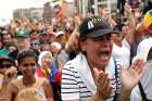  Protesters take part in a rally against Venezuelan President Nicolas Maduro&#039;s government in Caracas Jan. 23, 2019. 