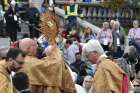 Halifax-Yarmouth Archbishop Brian Dunn displays the monstrance ahead of the 4km Eucharist Procession where approximately 1000 people walked with Jesus through the streets of Halifax from Saint Agnes Church to Saint Mary’s Cathedral Basilica on Oct. 19.