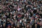 Pro-life supporters stage a silent demonstration Nov. 30, 2019, in Belfast, Northern Ireland. Abortion will become legal in Northern Ireland March 31.