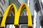 The logo of McDonald’s is seen outside a shop in Vienna in Vienna on Oct. 1, 2016.