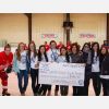 Loretto Abbey raised almost $5,000 for the Loretto Sisters’ school in South Sudan when the school’s hockey team took on a staff team led by coach Steve Malvaso, far left, in the annual Charity Cup April 4. The teams skated to a 5-5 draw.