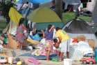 Indigenous Warao people set up camp in Manaus, Brazil. The Brazilian government is working to undo constitutional protections for Indigenous peoples, said Brazilian Archbishop Roque Paloschi.