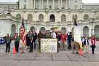 Trail Life and American Heritage Girls troops from Virginia, Pennsylvania and Texas participate in the 27th Annual DC Bible Reading Marathon on May 5, 2016, in Washington, D.C. 