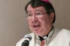 Archbishop Christophe Pierre, apostolic nuncio to the United States, speaks during Mass in Pittsburgh May 30, 2019. He was there for the 2019 conference of the Catholic Legal Immigration Network. 