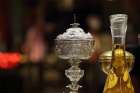 Altar wine is in view at Quebec&#039;s Notre-Dame Cathedral in Quebec City Dec. 29, 2019.