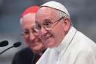 Pope Francis is seen during the Rome diocese’s annual convention at the Basilica of St. John Lateran in Rome June 19.