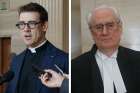 Canada’s fomer religious freedom ambassador Deacon Andrew Bennett, left, and William Sammon, the lawyer who has represented Canada’s bishops before the Supreme Court.