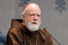 Cardinal Sean P. O’Malley, president of the Pontifical Commission for the Protection of Minors, speaks at a news conference at the Vatican Oct. 29, 2024, about the commission’s first pilot annual report, which highlights safeguarding progress, gaps and recommendations for over 20 church-based entities.