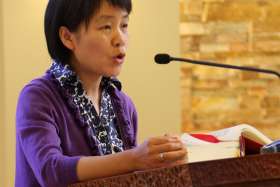 A lector delivers a reading during Mass at a church in Ronkonkoma, N.Y., Aug. 20, 2014. Pope Francis ordered a change to the Code of Canon Law so that women may be formally instituted as lectors and acolytes.