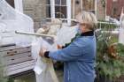 One of the five guardian angels erected outside Emmanuel House this past Christmas was stolen, prompting a community response that eased the pain of residents and staff.