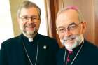 Bishop Thomas Dowd, left, and Bishop Lionel Gendron. 